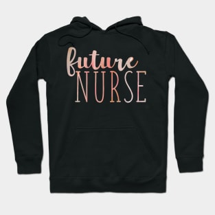 Peach Marbled Future Nurse Hoodie